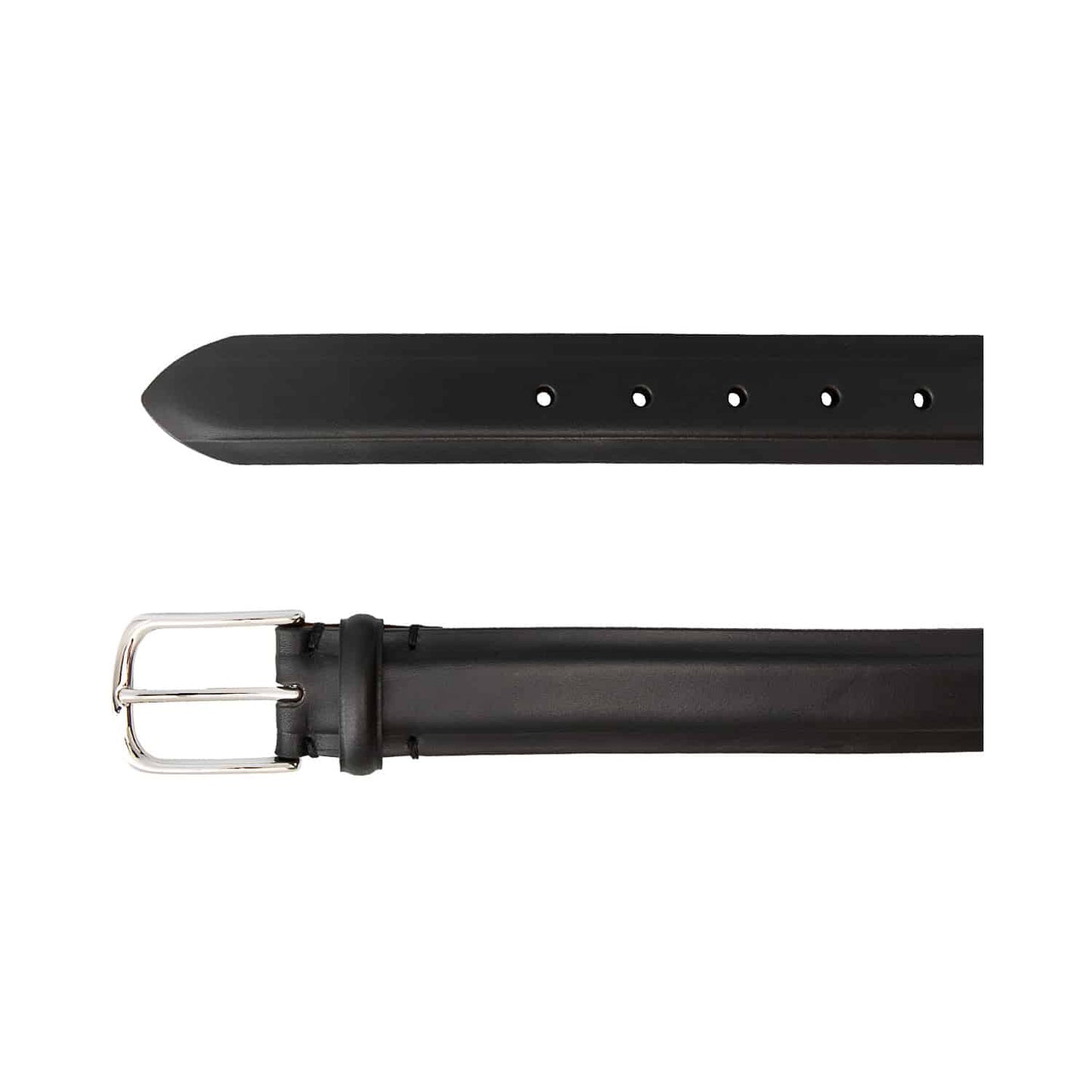 Black Calf Leather Belt