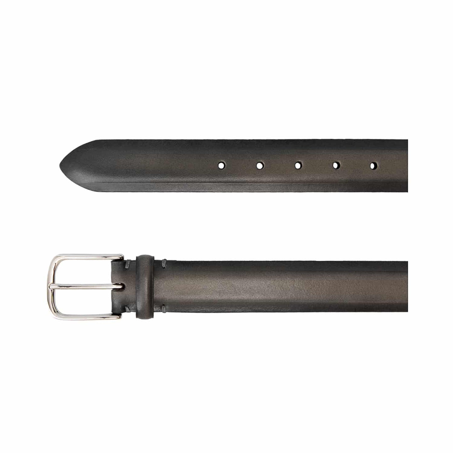 Mid Grey Calf Leather Belt