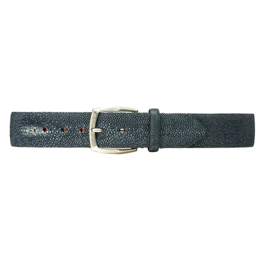 Dark Grey Ray Leather Belt