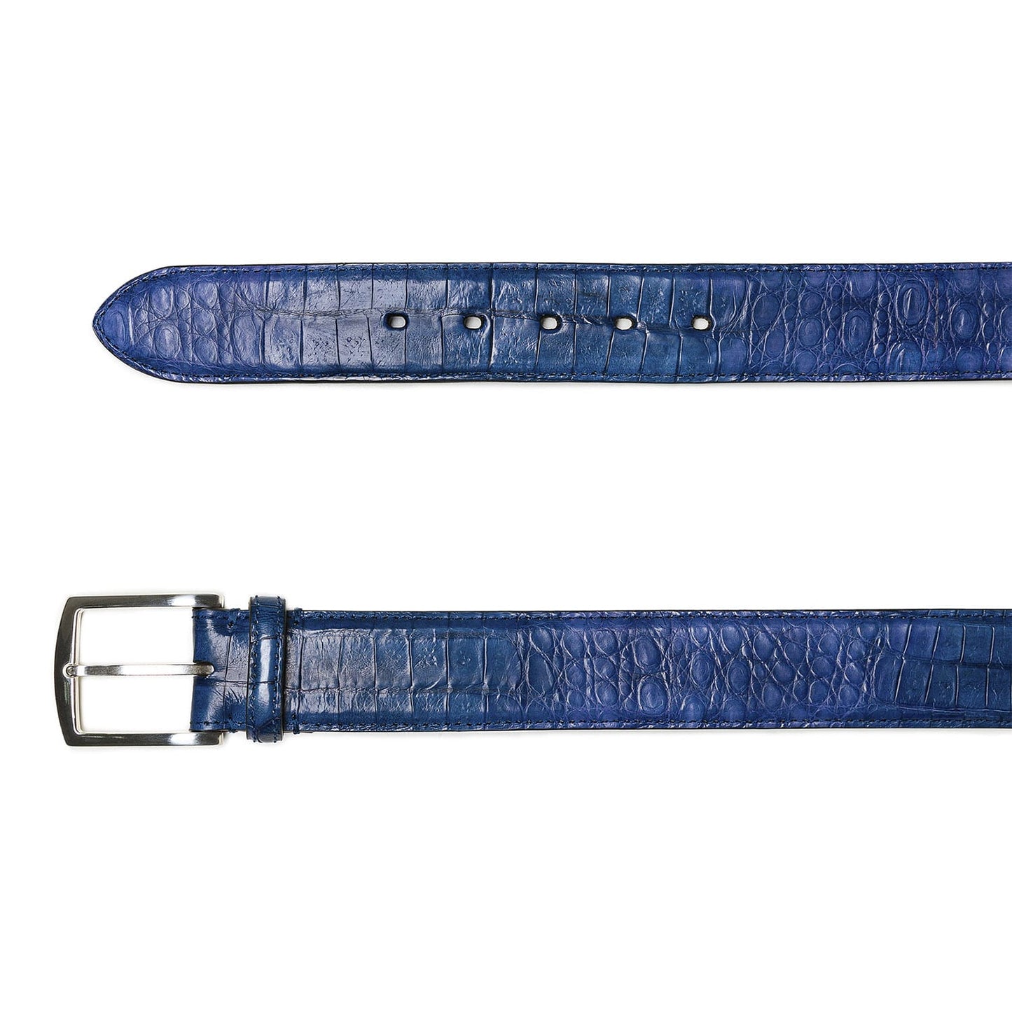Ocean blue Lizard Leather Belt