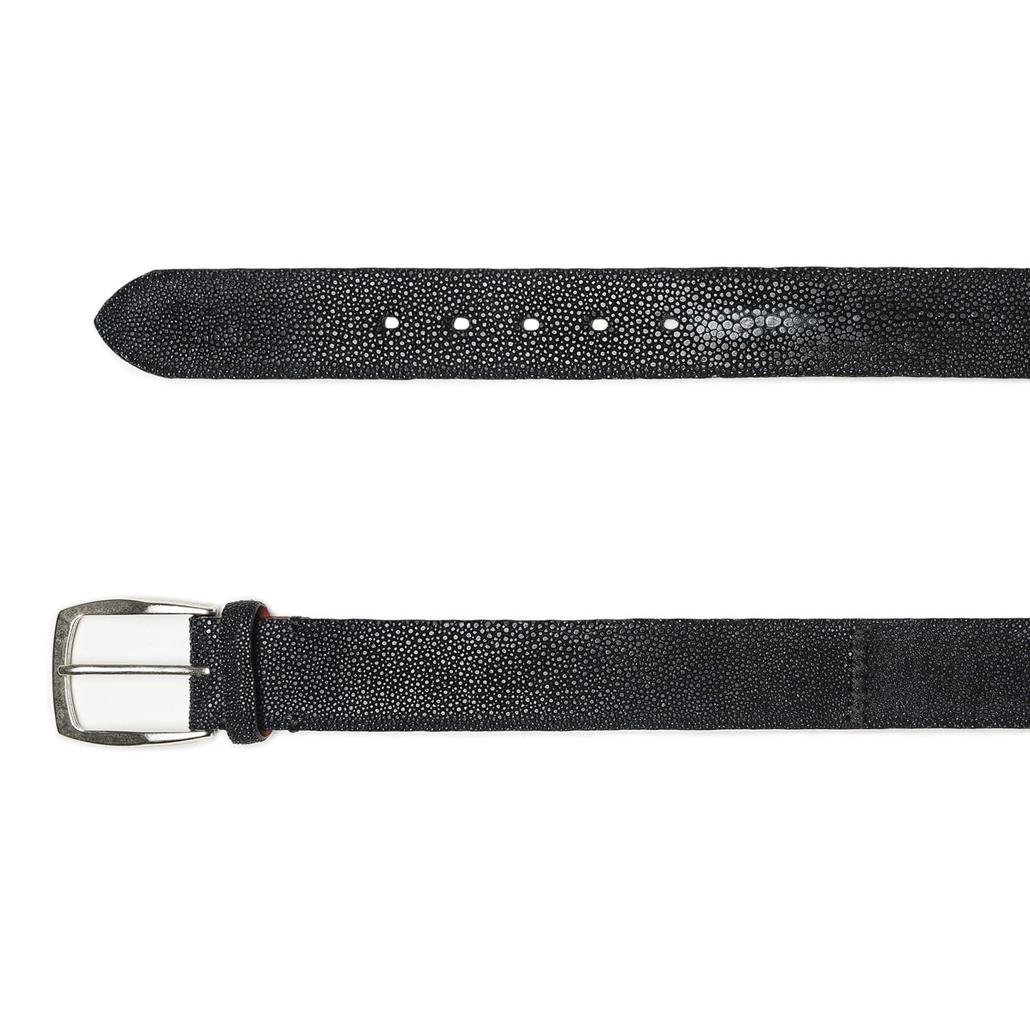 Black Ray Leather Belt